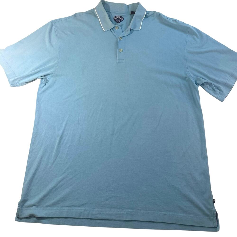 Callaway Golf Sport polo shirt with white tipped colors mens size XXL